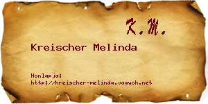 Kreischer Melinda névjegykártya